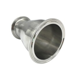 Beduan Reducer Tri Clamp Ferrule Stainless Steel 304 Sanitary Fitting 4" Tube OD to 3" Tube OD (Pack of 1)