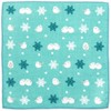 Hamamonyo Washed Towel Handkerchief, Japanese Tea and Snow