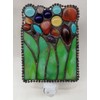 HUIMEIJU Tiffany Glass Night Light - Bedroom, Study, Aisle, Gem,