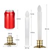 6 Pack Flameless LED Taper Candles with Remote & Timer