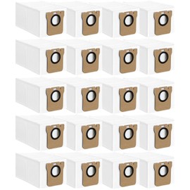 YBVABE 20Pack Dust Bags for Dreame L10s Ultra/L20 Ultra/L10s Pro Ultra Heat/X30 Ultra/X40 Ultra Robot Vacuum Self-Emptying Base, 3.2L Large Capacity Disposable Vacuum Bag Replacement Accessories