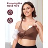 Momcozy Lycra Pumping Bra Hands Free, All-in-One Nursing Bras for