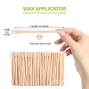 Mibly 500 Pcs Wooden Wax Sticks - Eyebrow, Lip, Nose