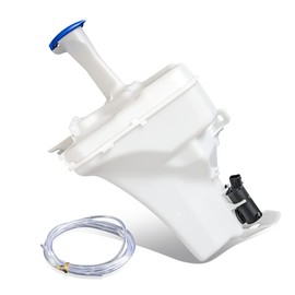 Auto Dynasty HY1288137 Factory Style Car Windshield Washer Reservoir Tank - Reservoir Cap | Washer Fluid Pump - Compatible with Elantra USA Sedan 14-16, White
