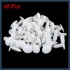 INFINAUTO 40pcs 7mm Hole Dia Plastic Bolt Rivets Bumper Clips