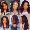 VCEOW 6 packs Pre-Separated Burgundy Springy Afro Twist Hair 16