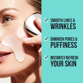 SiO Cryodrop - Cold Therapy Facial Massager and Toning Tool - Reduce Fine Lines, Wrinkles, Pore Size, and Puffiness - Smooth and Tighten Skin