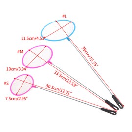 Aquarium Fishing Net 3 4 4.5 Inch Diameter Fine Mesh Small Catching For With Plastic Handle For Fish Fish Tank
