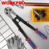 WORKPRO 18-Inch Foldable Bolt Cutter, Tri-Material Handle with Comfort Grip,