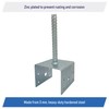 U Shaped 6x6 Deck Post Concrete Anchor Spike, Fence Post