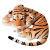 TE-Trend 2-in-1 XL Plush Tiger Baby Predatory Cat Cuddly Toy