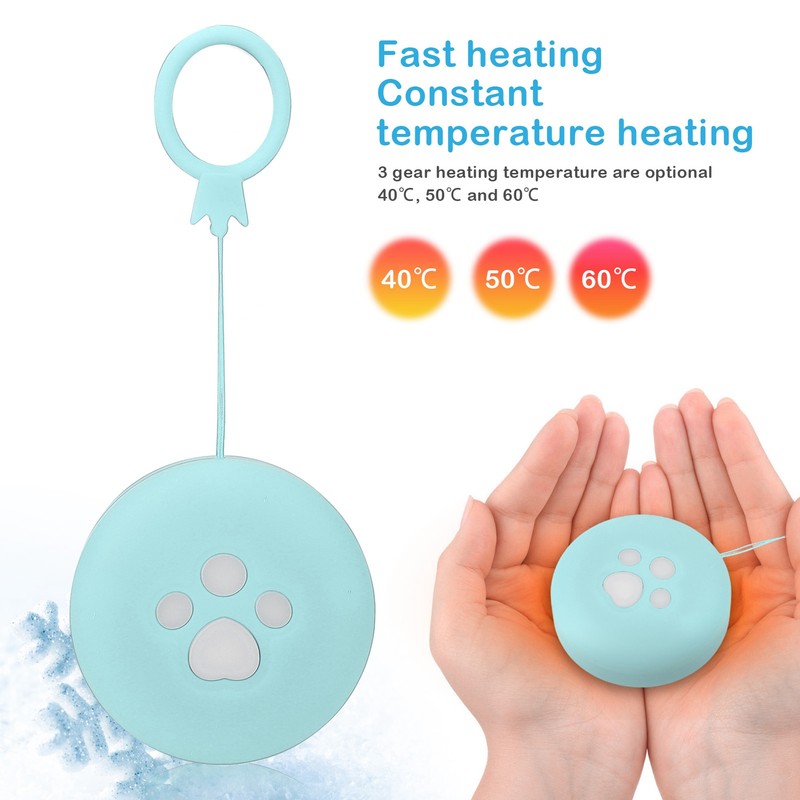 Electric Hand Warmer Men Women Cute Cat Paw Pattern Winter