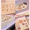 Ezyuanchly Embossed Eyeshadow 10 Colours Eyeshadow Palette Makeup Blush Highlighter