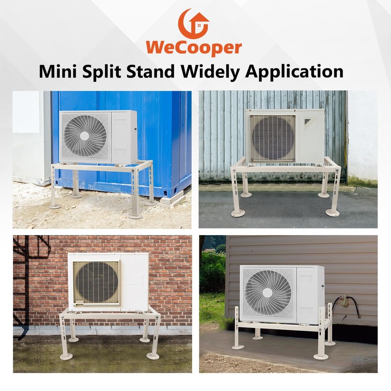 WeCooper Mini Split Ground Stand for 9000-24000 BTU Ductless AC