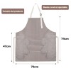 2 Pzs Mandil Delantal Impermeable Ajustable Para Chef Mesero Negro/café