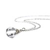 Crystal Quartz Necklace Sterling Silver Trilliant Clear Gemstone Faceted Briolette