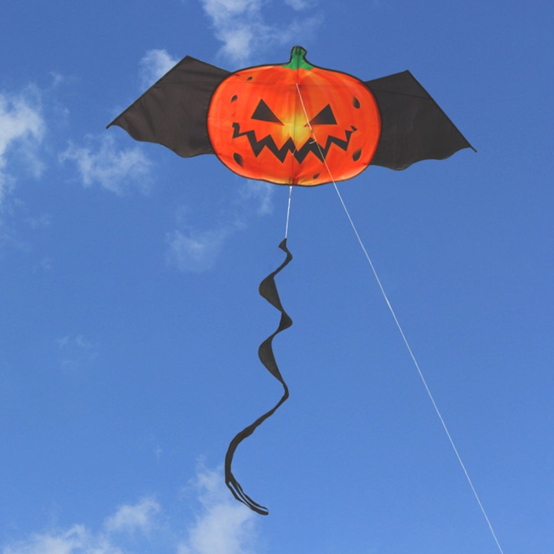 Children Cartoon Devil Pumpkin Kite Super Size 210T Polyester Kite