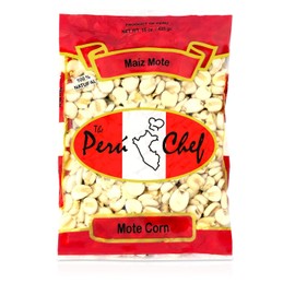 Peruchef Maiz Mote Pelado Peruano | Mote Corn 15oz bag