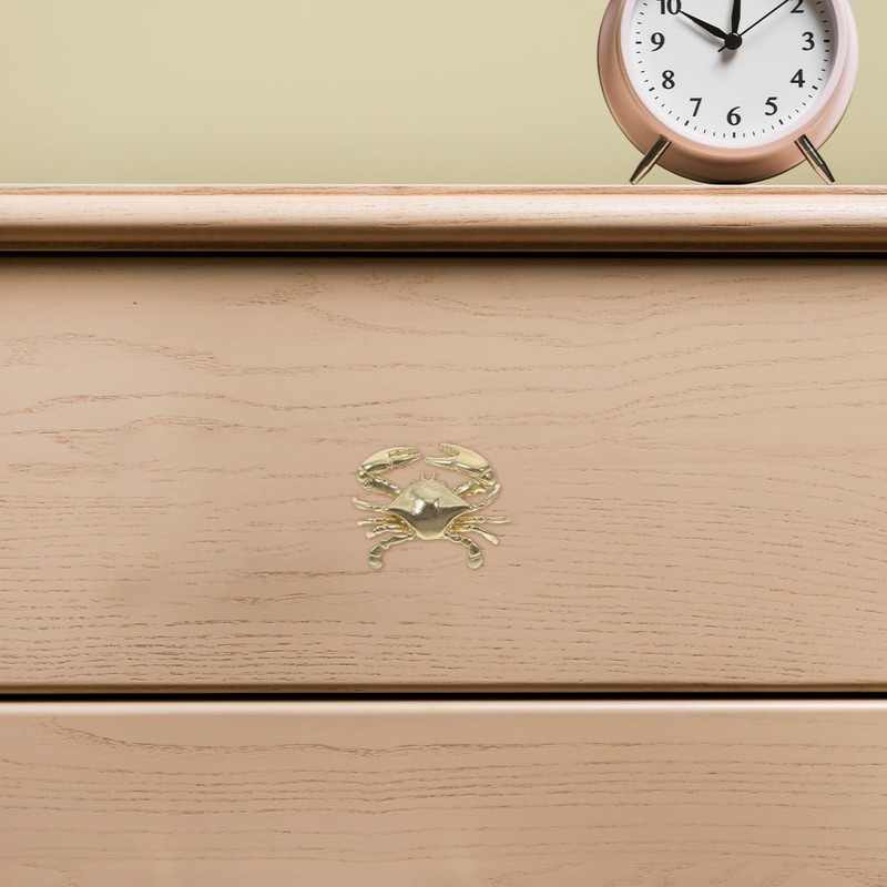 Cabilock Brass Crab Door Handle - Unique Nautical Drawer Pulls