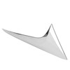 2Pcs/Set Rear Window Side Spoiler Wing Splitter Trim ABS Chrome