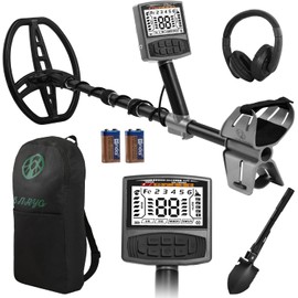 Gbnryg Metal Detector for Adults,Professional Higher Accuracy Metal Detector Kit with 12" IP68 Waterproof Search Coil with LCD Backlight,5 Modes,Gold Detector for Beach Hunting