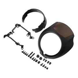 TCT-MOTORPARTS Matte Black Headlight Cowl Fairing W/ Smoke Windshield Fit For Honda Rebel CMX1100 21-24