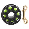 Dive Reel Fluorescent Green Line Plastic Material Copper Double Ended