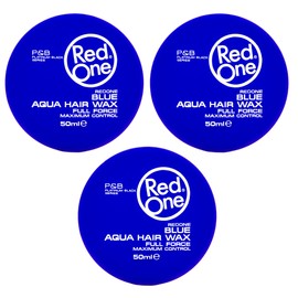 Redone Hair Styling Aqua Hair Wax Blue 3 x 50 ml | Firm Hold | Hair Wax | Ultra Hold | Men & Women Hair Wax | Bubblegum Scent | Maximum Control 3 PCS