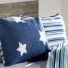Lush Decor Star Quilt - Reversible 2 Piece Pattern Striped