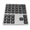 Wireless Number Pad 35 Keys Aluminum Alloy Ultrathin Rechargeable Ergonomic