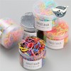 편리한 헤어스타일링 고무 머리끈 500개 (WFHIEWA) Convenient Hair Styling Rubber Hair Ties 500 Pieces (WFHIEWA)