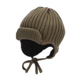 Sterntaler Girls' GOTS Knitted Cuff Hat, dark green