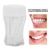 200pcs 2 Ends Toothpicks, Plastic Coloured Teeth Toothpicks with Toothpick