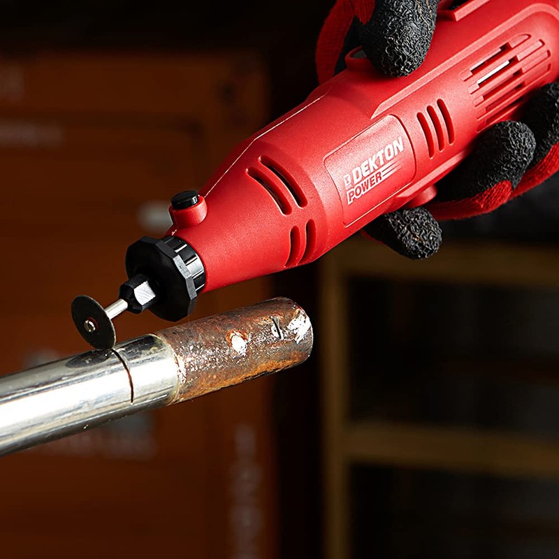 DEKTON DT60910 Hobby Accessory Kit, Black/Red, Set of 52 Piece