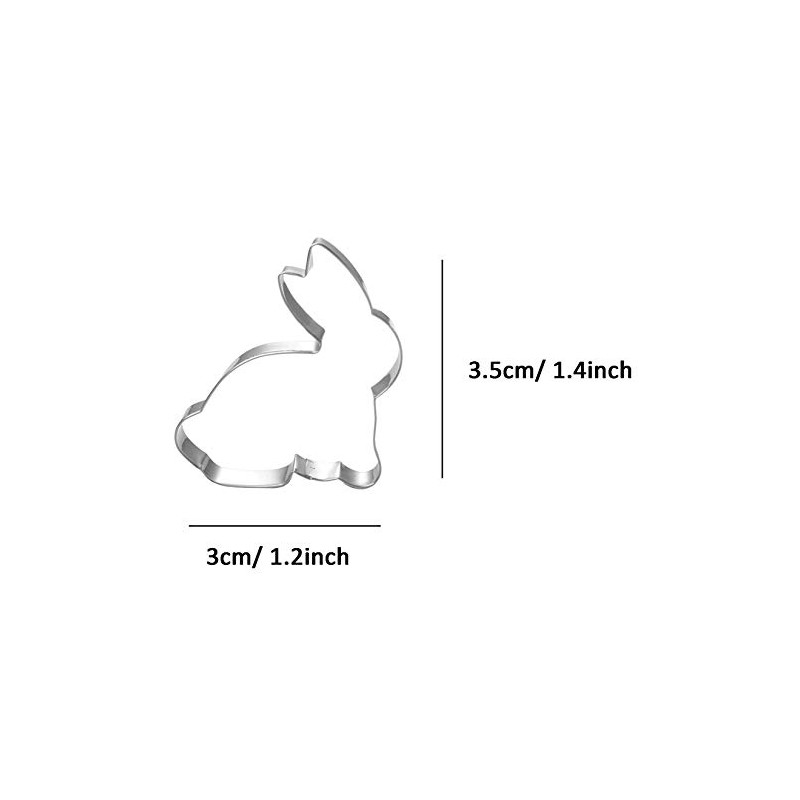 WDYJMALL Rabbit Hare Bunny Shaped Cookie Cutter