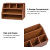 MEIBOOCH PU Leather Desk Organizer, Luxury Remote Control Holder for