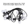 G50 Bulb String Light 5M 10LED White Globe Bulb Decorative