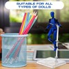 RattanView 6 Set Action Figure Stand with Screwdriver Doll Figure