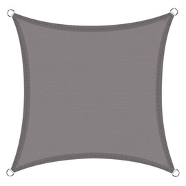 Ventouse Sun Sail, Waterproof, 3 x 3 m, for Outdoor Use: Square Sun Protection, Wind Protection Awning, 95% UV Protection in Shade Net, Mounting Ropes for Garden, Patio, Balcony