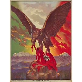 Generic Mexican Anti-fascist Poster (1942) Vinyl Decal Bumper Wall Laptop Window Sticker 5"