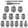 Topec 13+1 Piece Impact Bolt & Nut Remover Set, 3/8"