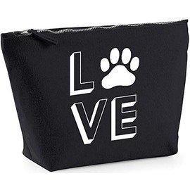 Hippowarehouse Love Dogs printed make up cosmetic wash bag 18x19x9cm