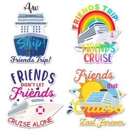 Hoteam Hoteam 4 Pcs Large Cruise Door Decorations Magnetic Friends Cruise Door Magnets Decor Waterproof Ship Anchor Life Preserver Ring Magnets Refrigerator Magnets for Cabin Stateroom