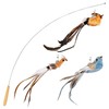 Cat Toy, Bird, Feather Toy, Bell Included, Sturdy Fishing Rod,