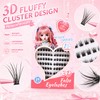 Little Princess 3D False Eyelashes - No Glue Needed Cluster