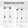 zeyu 2 Pack Farmhouse Pendant Light Fixtures, Industrial Hanging Light