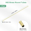 M METERXITY 3pcs 300mm Brass Round Tube 3mm OD 0.2mm