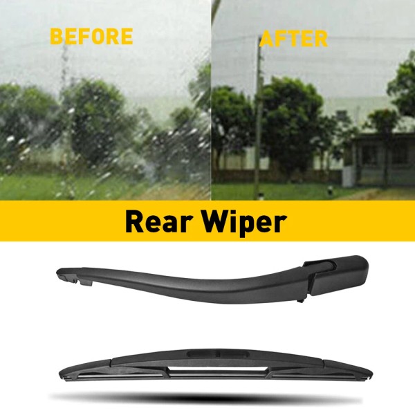 OXILAM Black Rear Wiper Arm & Blade For Dodge Nitro