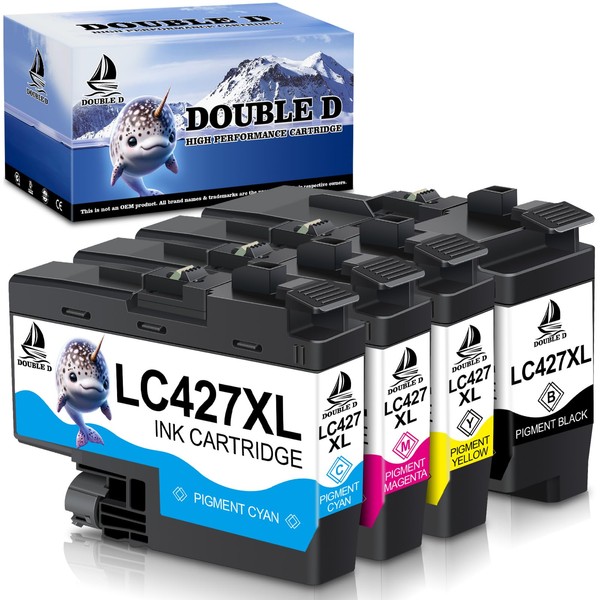DOUBLE D LC427XL for Brother LC427 LC427XL Replacement for Brother