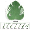 Honeydak Ceramic Spoon Rest for Kitchen Counter Monstera Leaf Shaped